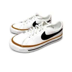 Nike Court Legacy White Black Casual Sneakers Youth 6.5Y LaceUp Shoes DA5380-102
